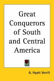 Cover of Great conquerors of South and Central America