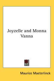 Cover of: Joyzelle and Monna Vanna