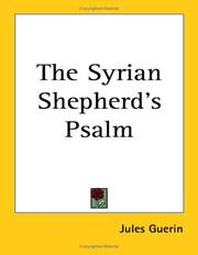 Cover of: The Syrian Shepherd's Psalm