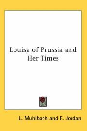 Cover of: Louisa of Prussia and Her Times | Luise MГјhlbach