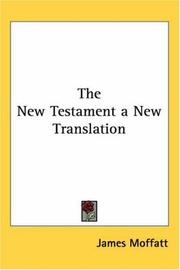 Cover of: The New Testament a New Translation