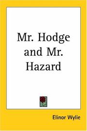 Cover of: Mr. Hodge And Mr. Hazard