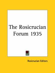 Cover of: The Rosicrucian Forum 1935