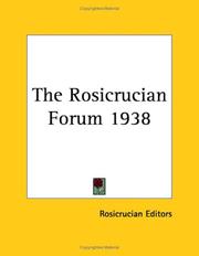 Cover of: The Rosicrucian Forum 1938