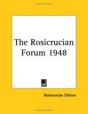 Cover of: The Rosicrucian Forum 1948