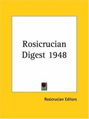 Cover of: Rosicrucian Digest 1948 by Rosicrucian