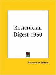 Cover of: Rosicrucian Digest 1950 by Rosicrucian