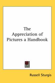 Cover of: The Appreciation of Pictures a Handbook