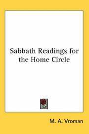 Cover of: Sabbath Readings For The Home Circle