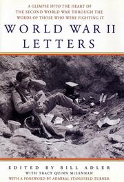 Cover of: World War II letters | 