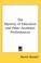 Cover of: The Mystery of Education And Other Academic Performances