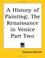 Cover of: A History of Painting