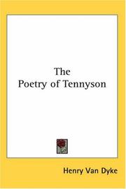 Cover of: The Poetry of Tennyson by Henry van Dyke