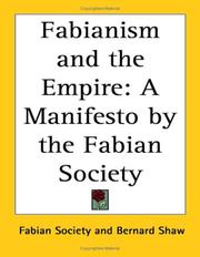 Cover of: Fabianism and the Empire by Fabian Society