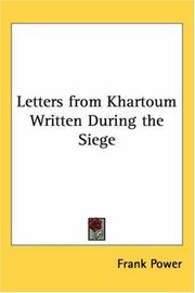Cover of: Letters from Khartoum Written During the Siege