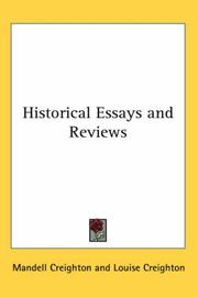 Cover of: Historical Essays and Reviews