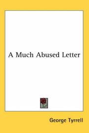 Cover of: A Much Abused Letter by George Tyrrell