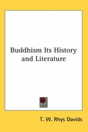 Cover of: Buddhism Its History and Literature