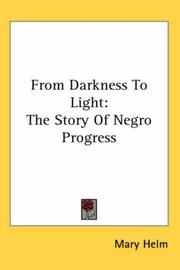 Front cover of From Darkness To Light by Mary Helm