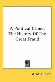 Cover of: A political crime