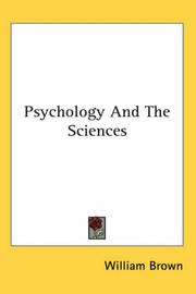 Cover of: Psychology And The Sciences