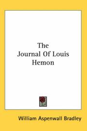 Cover of: The Journal of Louis Hemon