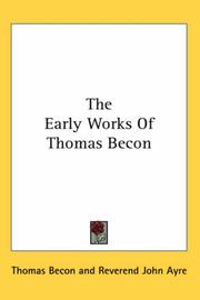 Cover of: The Early Works of Thomas Becon by Thomas Becon