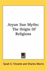 Cover of: Aryan Sun Myths by Sarah E. Titcomb