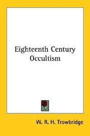 Cover of: Eighteenth Century Occultism