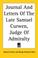 Cover of: Journal and Letters of the Late Samuel Curwen, Judge of Admiralty