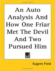Cover of: An Auto Analysis And How One Friar Met the Devil And Two Pursued Him