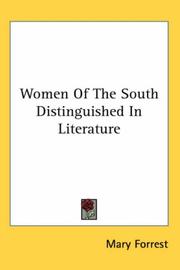 Cover of: Women of the South Distinguished in Literature