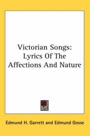 Cover of: Victorian Songs: Lyrics of the Affections And Nature