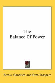 Cover of: The Balance of Power