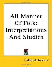 Cover of: All Manner of Folk by Holbrook Jackson