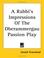 Cover of: A Rabbi's Impressions of the Oberammergau Passion Play