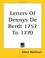 Cover of: Letters of Dennys De Berdt 1757 to 1770