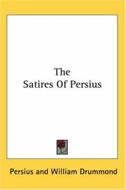 Cover of: The Satires of Persius by Aulus Persius Flaccus