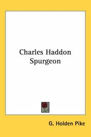 Cover of: Charles Haddon Spurgeon