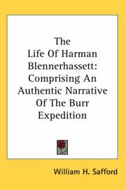 Cover of: The Life of Harman Blennerhassett | William H. Safford