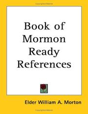 Cover of: Book of Mormon Ready References by Elder William A. Morton