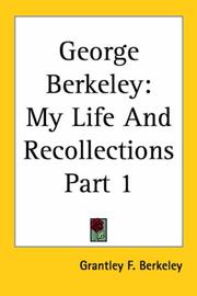 Cover of: George Berkeley: My Life And Recollections