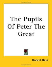 Cover of: The Pupils of Peter the Great