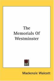 Cover of: The Memorials of Westminster