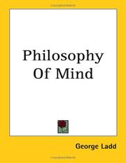Cover of: Philosophy of Mind by George Trumbull Ladd