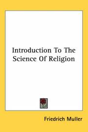 Cover of: Introduction to the Science of Religion