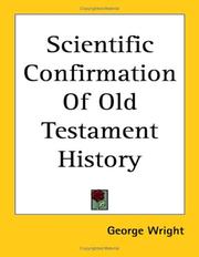 Cover of: Scientific Confirmation of Old Testament History