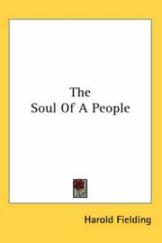 Cover of: The Soul of a People by Harold Fielding