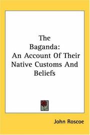 Cover of: The Baganda by John Roscoe