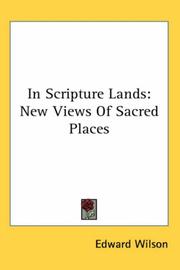 Cover of: In Scripture Lands | Edward Wilson